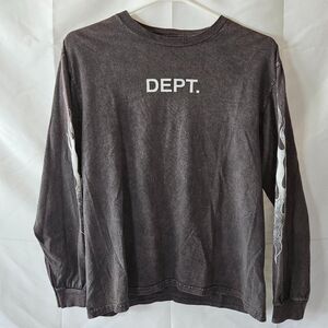 Gallery-dept Men's Grey and Brown T-shirt